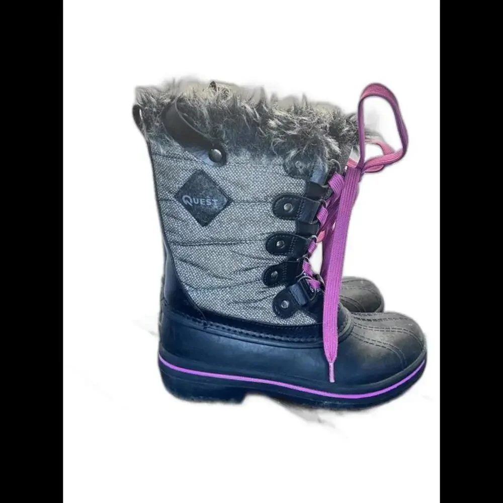 Quest snow boots big girls size‎ 2 - Picture 2 of 8